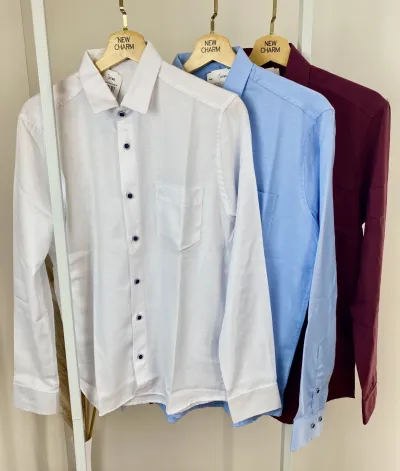 CAMISA MASCULINO ADULTO MANGA LONGA SOCIAL