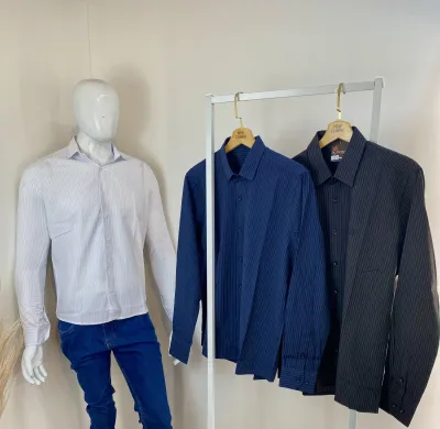 CAMISA MASCULINO ADULTO MANGA LONGA SOCIAL