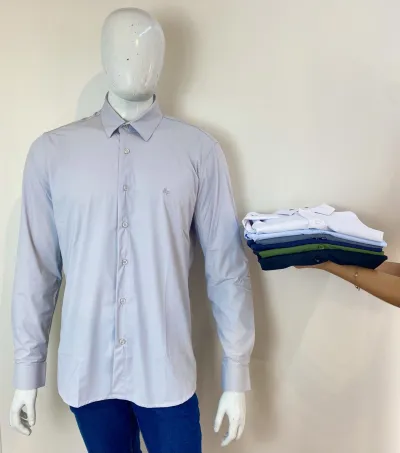 CAMISA MASCULINO ADULTO MANGA LONGA SOCIAL