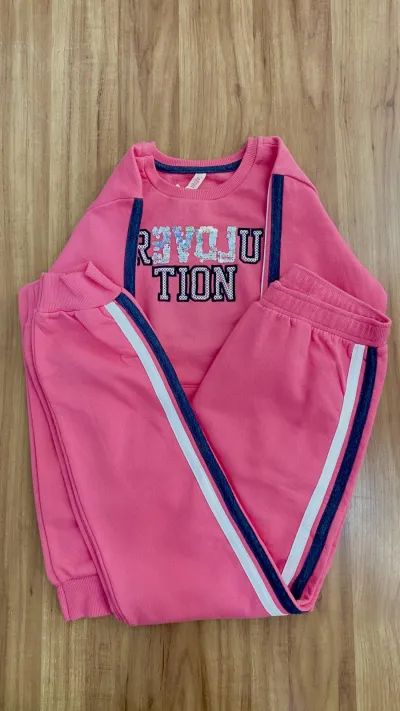 CONJUNTO FEMININO INFANTIL MANGA LONGA R05