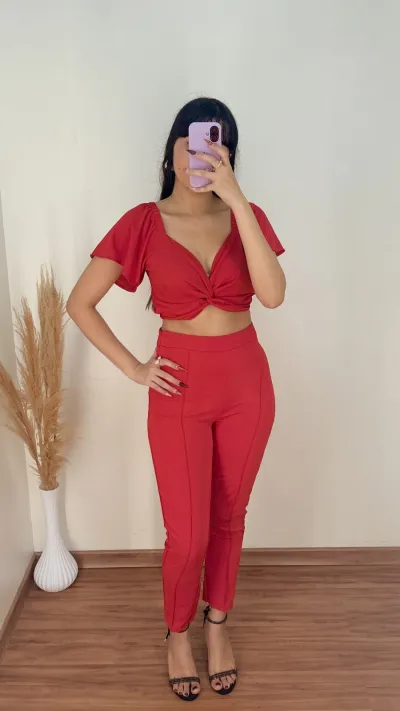 CONJUNTO FEMININO SEM MANGA +CALÇA R05