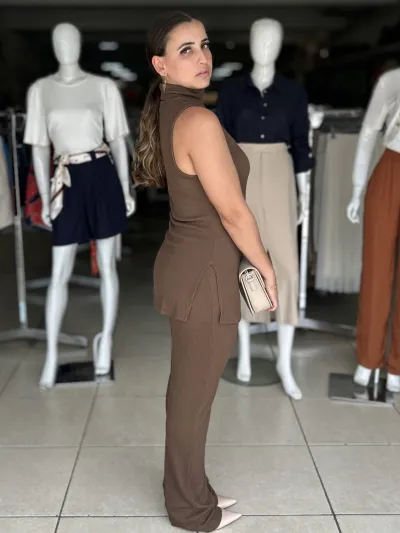 CATIVA — CONJUNTO FEMININO SEM MANGA+CALÇA R05