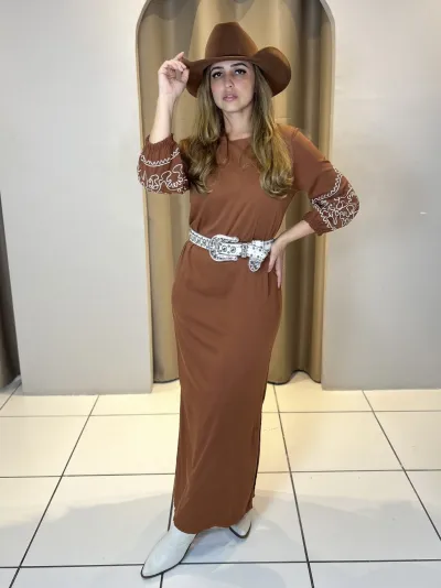 CATIVA — VESTIDO FEMININO 3/4 R05