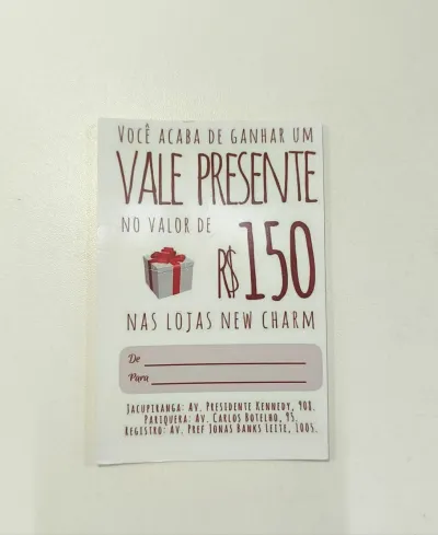 CHARM — VALE PRESENTE