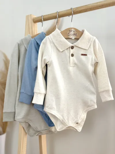 BODY POLO MASCULINO INFANTIL MANGA LONGA