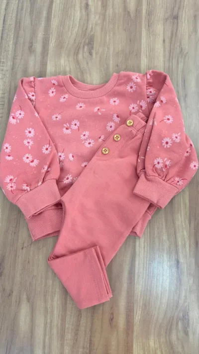 CONJUNTO FEMININO INFANTIL MOLETOM R120