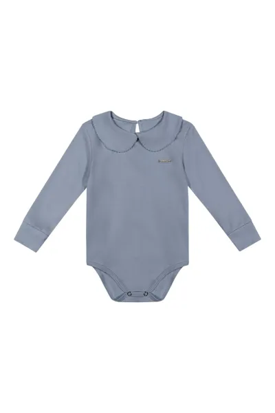 BODY FEMININO INFANTIL MANGA LONGA C/GOLA