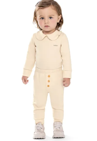 COLORITTA — BODY FEMININO INFANTIL MANGA LONGA C/GOLA