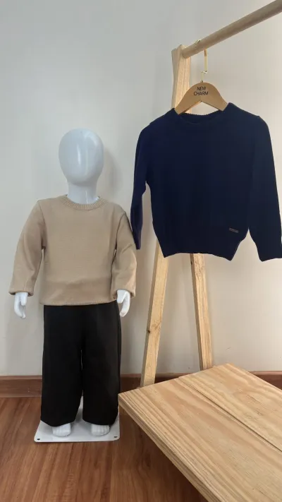 SUETER MASCULINO INFANTIL TRICOT