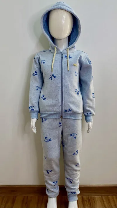 CONJUNTO FEMININO INFANTIL MOLETOM+CALÇA