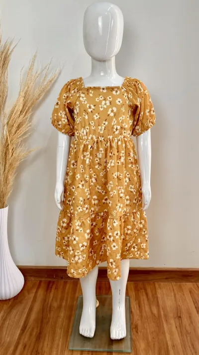 VESTIDO FEMININO INFANTIL SEM MANGA R120