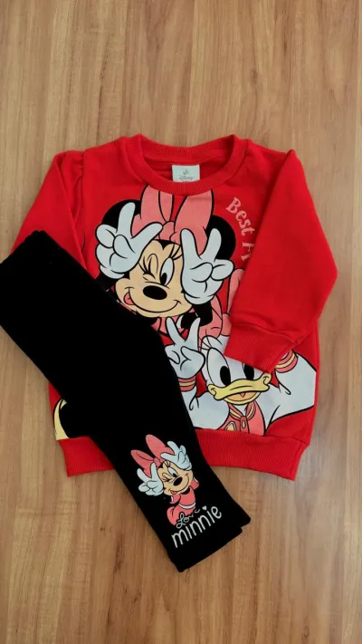 CONJUNTO FEMININO INFANTIL MANGA LONGA+CLÇA R32
