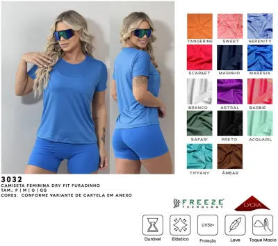 BLUSA FEMININO ADULTO SEM MANGA AERO DRY