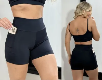 SHORTS FEMININO ADULTO ACTIVE C/BOLSO