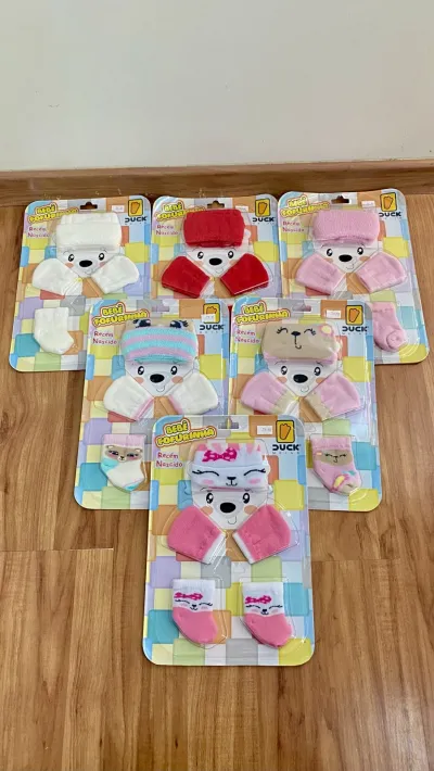 KIT FEMININO INFANTIL TOUC+LUV+MEIA
