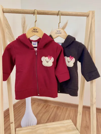 CASACO FEMININO PLUSH INFANTIL DUZIZO