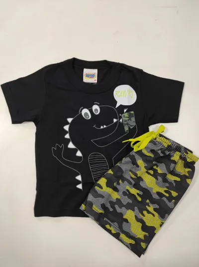 CONJUNTO MASCULINO INFANTIL SEM MANGA R135
