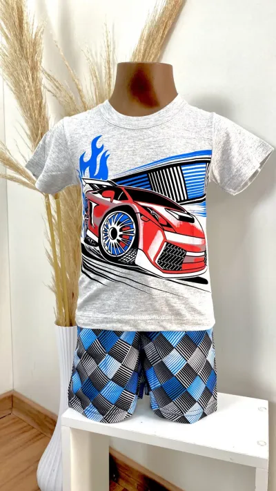 CONJUNTO MASCULINO INFANTIL SEM MANGA R135