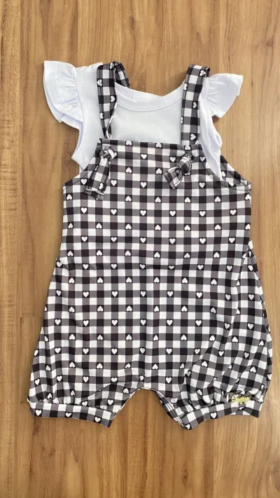 CONJUNTO FEMININO INFANTIL SEM MANGA+JRDNR R135
