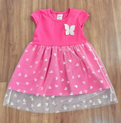 VESTIDO FEMININO INFANTIL SEM MANGA R135