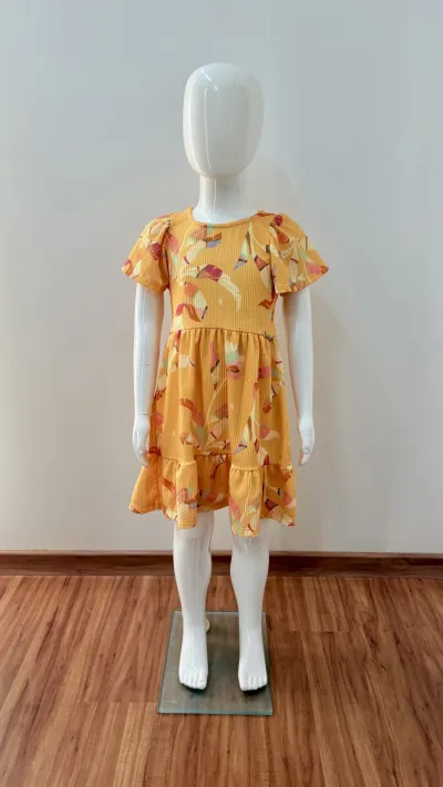 VESTIDO FEMININO INFANTIL SEM MANGA R135