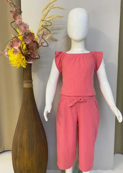 CONJUNTO FEMININO INFANTIL SEM MANGA R135
