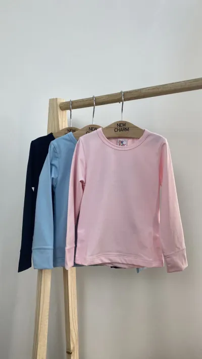 BLUSA UNISSEX INFANTIL MANGA LONGA TERMICA