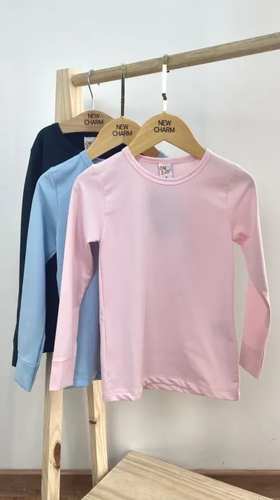 BLUSA FEMININO INFANTIL MANGA LONGA TERMICA