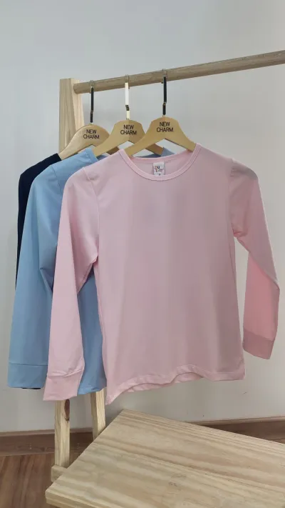 BLUSA UNISSEX INFANTIL MANGA LONGA TERMICA