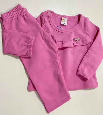 CONJUNTO FEMININO INFANTIL MANGA LONGA+CALÇA R135