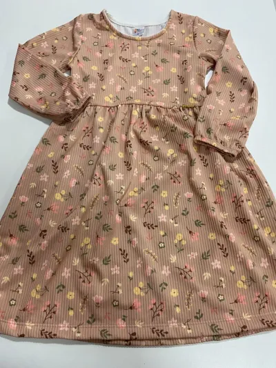 VESTIDO FEMININO INFANTIL MANGA LONGA R135