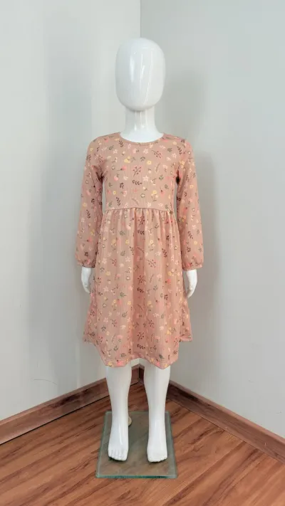 DUZIZO — VESTIDO FEMININO INFANTIL MANGA LONGA R135