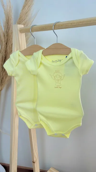 KIT BODY UNISSEX INFANTIL SEM MANGA C/2