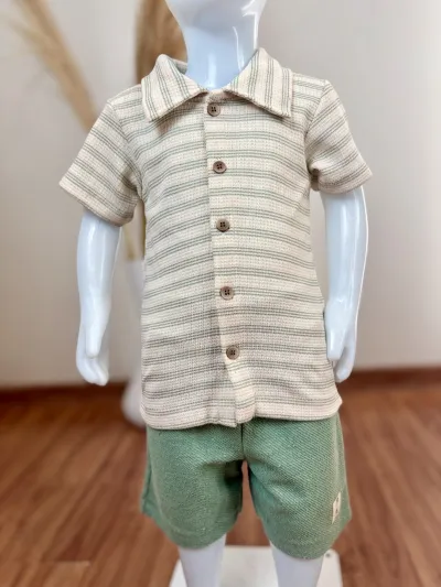 DUZIZO — CONJUNTO MASCULINO INFANTIL MANGA CURTA+BERMUDA