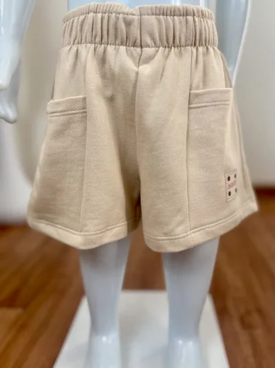 SHORTS FEMININO INFANTIL MOLETOM