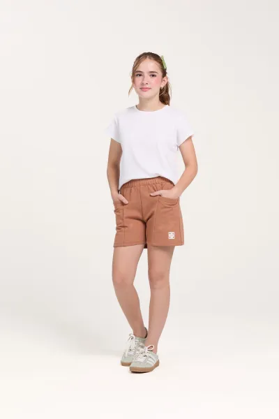 DUZIZO — SHORTS FEMININO INFANTIL MOLETOM
