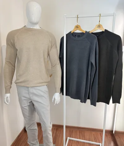 SUETER MASCULINO ADULTO TRICOT