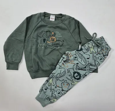 CONJUNTO MASCULINO INFANTIL MOLETOM+CALÇA R120