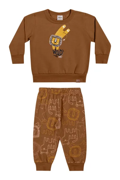 CONJUNTO MASCULINO INFANTIL MOLETOM+CALÇA