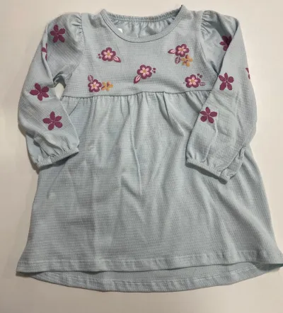 VESTIDO FEMININO INFANTIL MANGA LONGA R120