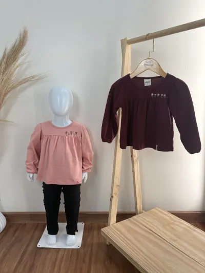 BLUSA FEMININO INFANTIL MANGA LONGA