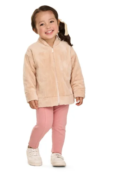 ELIAN/ ELIANBEATS — JAQUETA FEMININO INFANTIL PELUCIADA