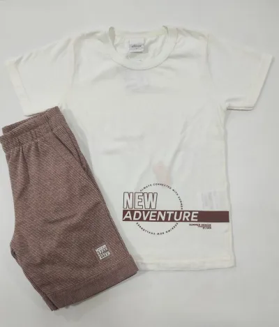 CONJUNTO MASCULINO INFANTIL SEM MANGA+BRASIL R120