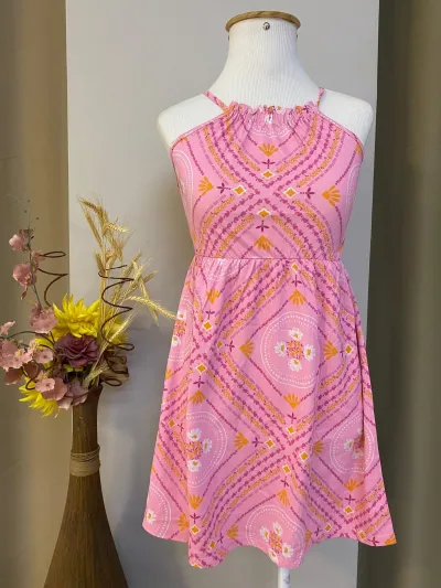 VESTIDO FEMININO INFANTIL C/ALÇA R120