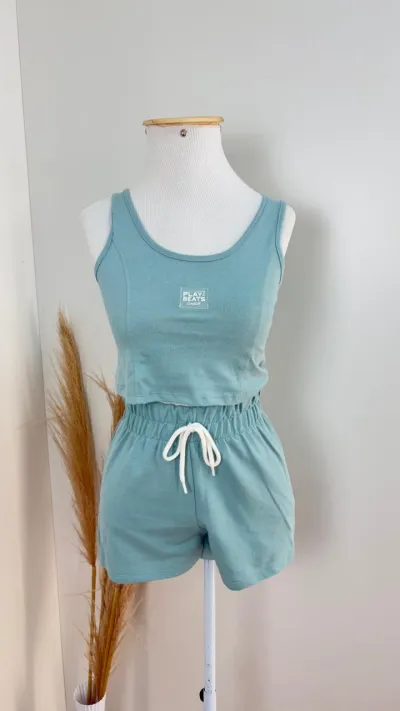 CONJUNTO FEMININO INFANTIL SM CROPPED+SHR