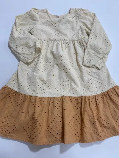 VESTIDO FEMININO INFANTIL MANGA LONGA