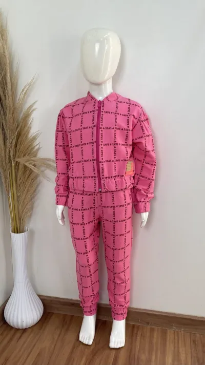 CONJUNTO FEMININO INFANTIL MANGA LONGA+CALÇA R39