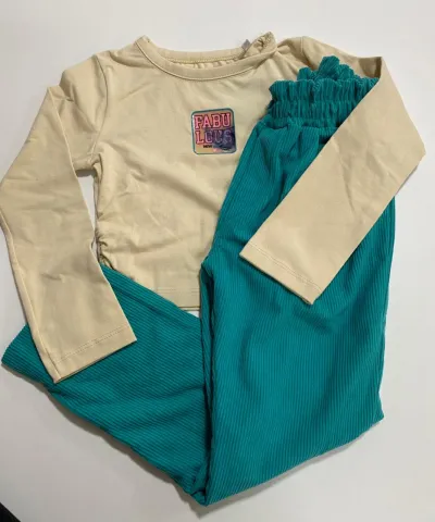 CONJUNTO FEMININO INFANTIL MANGA LONGA+CALÇA R39