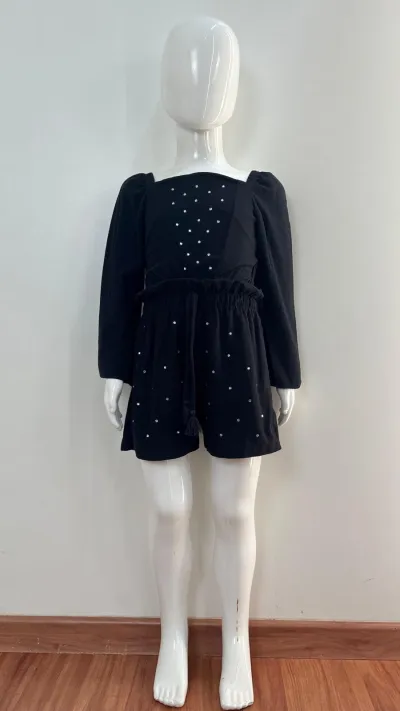 CONJUNTO FEMININO INFANTIL MANGA LONGA+SHORT R39
