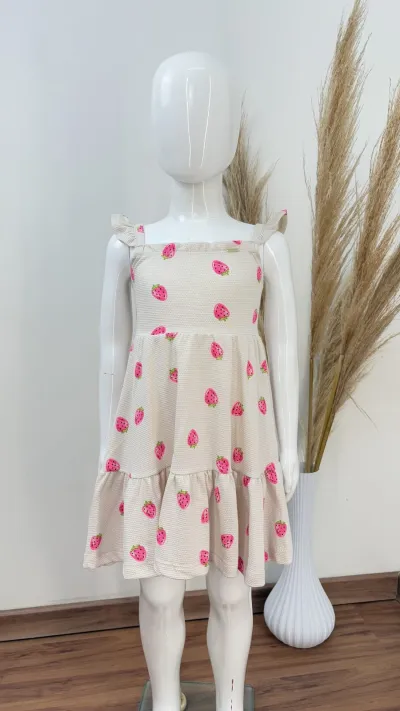 VESTIDO FEMININO INFANTIL C/ALÇA R39